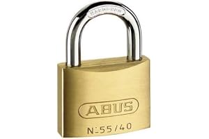Abus - 55/40 40 mm mässing hänglås likadana 5401 – ABUKA02868 | Låskropp av solid mässing, härdat stålbygel, precisionspenna