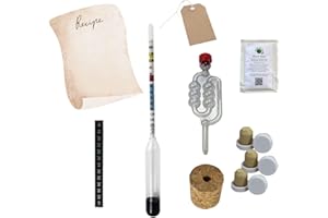 Almost Off Grid Mini kit de fabrication d'hydromel avec hydromètre pour faire du miel et du vin lorsque vous avez déjà un demi-john en verre – pour débutants