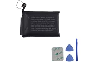 E-YIIVIIL Batterie de rechange A1848 compatible avec Watch Series 3 38 mm GPS + Cellular version MQJU2LL/A MQKW2LL/A, MQKV2LL/A, MR2W2LL/A avec outils
