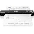 Epson Workforce ES-60W Wireless Ultra Portable A4 Document Scanner with Li-ion battery (300 page) and USB 3.0, 200-1200dpi, 4 seconds per page