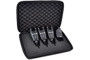 Hirisi Tackle Ensemble de détecteurs de touche sans fil dans un sac de transport