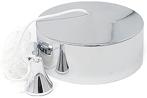 CubeTECH Bathroom Light Pull Cord and Fitting Kit - Chrome Light Switch with Ceiling Pendant Cord and Black Accessories