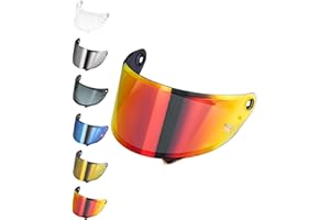 EvoParts Visier kompatibel mit Hjc RPHA 1 (kein RPHA 10-11-12) HJ-35 Pinlock-bereit (rot)