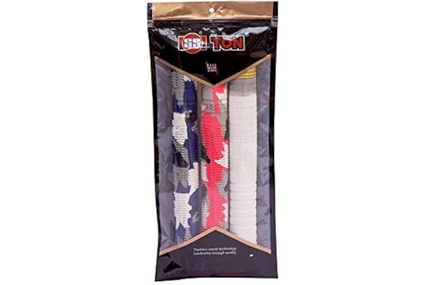 SS Cricket bat Premium Grips - Set of 3,Multicolor,Rubber