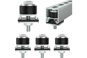 SKTREX Anti-Skid designTrolley Roller Wheels Limit Trolley Assembly Positioning for Unistrut Strut Channel with 1-5/8" Wide and All 1-5/8" or Taller Strut Channel Pack of 4