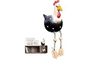 Dirfuny Poulet jardin - Statues coq en résine pour l'extérieur - Pieux jardin en résine - Poule - Décoration - Poule - Ferme - Terrasse, Cour, Pelouse - Décoration - Sculptures