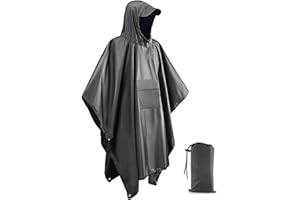 Snowalva Festival Poncho Waterproof Adult Reusable Poncho Waterproof Adult Lightweight Breathable Durable Environmentally Friendly Raincoat with Brim for Outdoor Hiking Camping Cycling Traveling