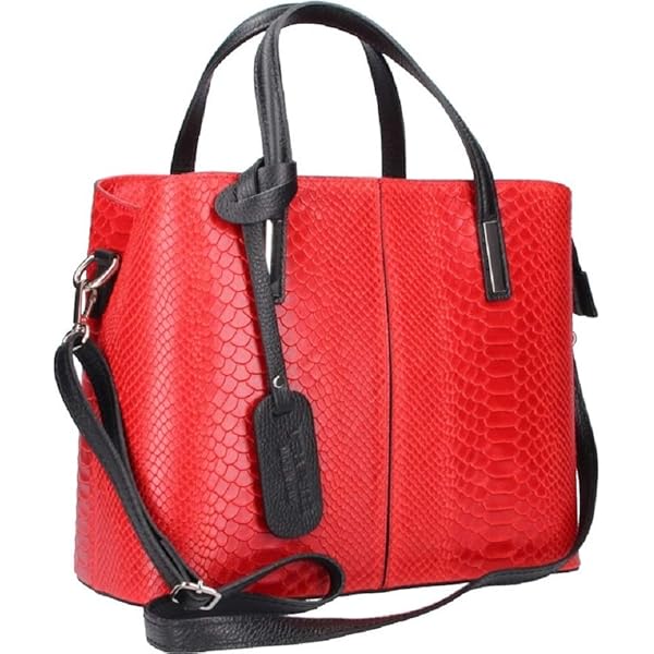 Borsa Donna In Vera Pelle ADELINA, Colore MARRONE, CHIARO SCURO, Made In Italy | BORSE A SPALLA IN PELLE | Emporium Italy - Foto 7