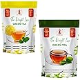 32 Baar Lemon & Turmeric Flavoured Tea Combo | Herbal Infusion Green Tea Leaves | Relaxing & Refreshing | Perfect for Stress Relief & Immunity Boost | All-Natural Ingredients