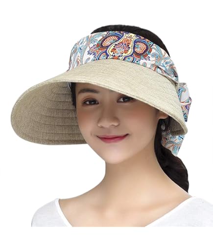 Chapeau De Soleil Femme à Large Bord Forme Fleur - Pliable, Pour Plage, Jardin, Voyage - Couleur Unie, Style élégant