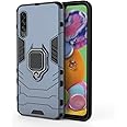Anreixx Case Compatible with Samsung Galaxy A90 5G, Military Grade Armor Phone Case with Car Mount Kickstand, Hard PC and Soft TPU Dual-Layer Full Body Protective Case Blue