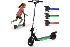 REVIX Nova S150 Electric Scooter Kids Foldable E Scooter For Ages 6-12 Boys & Girls | 3 Speed Modes (5/10/15KMH) | 6-10KM Range, Dual Braking, RGB/LED Lights | Lightweight | 21.6V/2.5Ah Battery