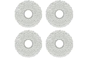 YUETTYY Ersatz-Wischtuch für Cecotec für Conga 11090 S-Pin-Roboter-Staubsauger, Ersatzzubehör, 4 Stück