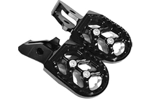 WOODNIU RACEIN Motorcycle Foot Pegs Dirt Bike Foot Pegs Pedals for Surron Ultra Bee, Surron Accessories Foot, 7075 Aluminum (Black)