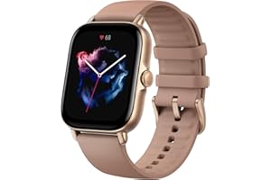 Amazfit GTS 3 42mm Smartwatch Fitness, Kontrolle des Menstruationszyklus, Herzfrequenz, SpO2 und Stresslevel, intelligente Uhr mit mehr als 150 GPS-Sportmodi, 5 ATM wasserdicht, integrierte Alexa