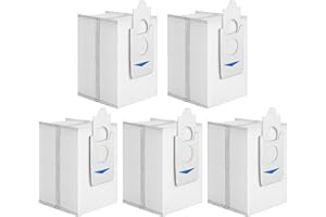 Geoviizon 5 sztuk antybakteryjnych worków do odkurzacza kompatybilne z DEEBOT X2 Omni,X5 Omni,T30S do stacji All-in-Omni, 3 l duża pojemność worków do odkurzacza części zamienne