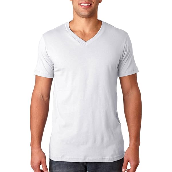 Bella Canvas Unisex Deep V-Neck T-Shirt - Jersey Short Sleeve Tee In Midnight, XX-Large