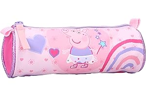 Peppa Pig Vadobag VB28630, Schlamperrolle magische Weise, Geldbörse zum Umhängen. Die Steckverbindung löst Sich, wenn Man zu stark an der Schnur zieht, um Strangulation zu verhindern.