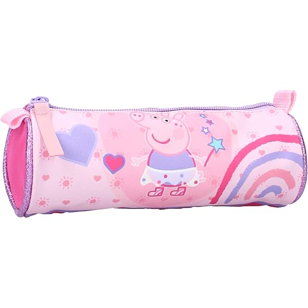 Mybagstory Peppa Pig Federmäppchen – Für Kinder, 21 Cm Groß, Aus Robustem Polyester, Mit Reißverschluss