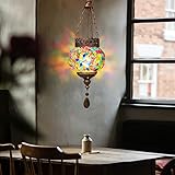Artpad Vintage turco mosaico a sospensione in vetro colorato paralume E27 Base LED soggiorno bar ristorante appeso luce