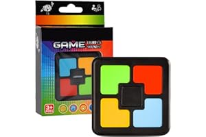 Pomrone Mémoire Électronique Simon pour Enfants, À Partir 8 Ans, Jeu avec Sons et Lumières Qui Tient dans La Main