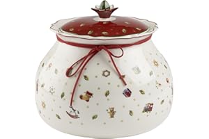 ‎VILLEROY & BOCH Villeroy & Boch – Toy's Delight Große Vorratsdose, Keksdose Keramik Groß, Gebäckdose Toys, Keramik Keksdose Weihnachten, Dose, Nostalgische Weihnachtsdeko, Süßigkeiten Aufbewahrung, Premium Porzellan