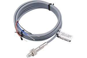 Heschen M6 Interruptor de sensor de proximidad inductivo tipo sin blindaje LJ6A3-2-Z/BY Detector 2mm 10-30VDC 150mA PNP Normalmente Abierto (NO) 3 cables