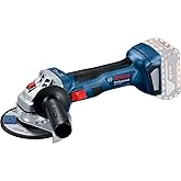 Bosch Professional 18V System Akku Winkelschleifer GWS 18V-7 (125 mm Scheiben-Ø, Schutzhaube, Zusatzhandgriff, Aufnahmeflansc
