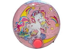 BLUECHOLON Jeu d'eau avec anneaux, animaux marins, dinosaures, licornes, 10 x 10 cm, jouet de voyage pour enfants (licorne rose)