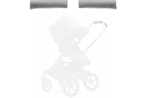 BABYDOME Fundas manillar compatibles con Bugaboo FOX 1,2,3 y Bugaboo DRAGONFLY. Fabricación artesanal en España en Polipiel premium. Resistencia al sol,desgaste y decoloración. Color gris.