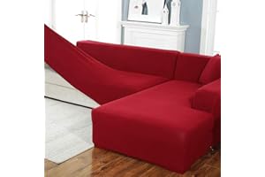 BOLUXIU Sofabezug, Eck Stretch-Sofabezug Stretch Sofabezug für 1/2/3/4 Sitzer（L-förmiges Ecksofa erfordert Zwei）