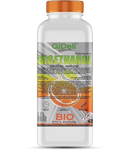 Bioéthanol Parfum Forêt - 1 Litre - 96.6% Pureté - Sans Fumée Ni Suie - Pour Cheminée Décorative
