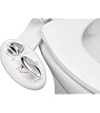 Brondell Swash Bidet toiletbril, niet-elektrisch, dubbele temperatuur, geschikt voor ronde toiletten, wit, dubbel mondstuk, eenvoudige installatie