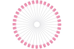 ULTNICE 100 Stück Mundpflegestäbchen Neutral Schaumstoff Einweg Wattestäbchen für Mundhygiene Propax Mundstäbchen Mundhygiene Sauber Gesundheit Med Comfort (Pink)