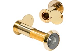 JOHOTONE Door Viewer Peepholes Diameter 16mm Security Spy Hole 220°Wide Angle Door Spyhole for Home Office Hotel 35mm to 55mm 2pcs