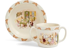 ROYAL DOULTON Bunnykins Baby 2P Set Bowl/2 Handle Mug