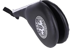 JOYZAN Taekwondo Kick Pads Striking Pad Practice Foot Pads Double Strike Boxing Pads Sporting Goods for Karate Martial Arts Strike Targets Kickboxing Training Equipment