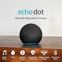 Echo Dot (5. Generation, 2022) - Weiß + Amazon Music Unlimited (4 Monate gratis, danach kostenpflichtig)