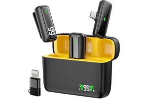 String Swing Wireless Microphone, Noise Cancellation, for iPhone & Android | 48H Battery Backup, 65 ft Wireless Range, YouTube, Vlogging & Live Streaming