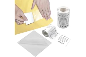 REBECASKYENS Juego de 5 parches de reparación transparentes, adhesivos de reparación para piscinas, botes hinchables, piscinas infantiles, chubasquero, colchón de aire, cama de aire, tienda de campaña