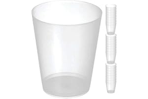 GENÉRICO 100 Vasos de Plastico Duro - Sidra/Mojito 50 cl - Envio 24h - 100 uds - Reutilizables - Plástico Duro Resistente - Uso en Fiestas, Cumpleaños, Festivales, Cocktail, Cerveza, Copas (100, Transparente)
