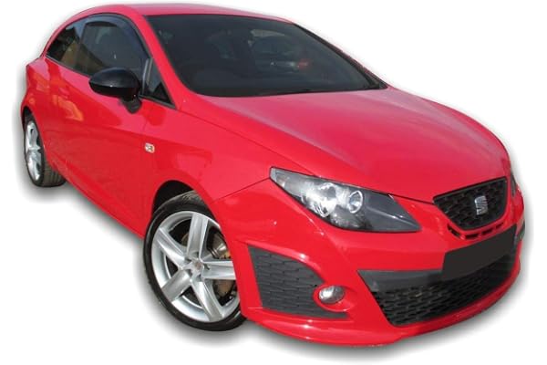 J&J AUTOMOTIVE | Heko Deflecteurs d'air Déflecteurs de Vent Compatible avec Ibiza 4 6J 3P. Berlina 2008-2017, Ensemble 2 pcs, Aérodynamique