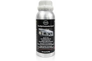 Rénovateur Phare Voiture 800g – Liquide de Rénovation Optiques Auto & Moto, Aide à Éliminer Jaunissement, Oxydation et Micro-Rayures, Restaure Transparence et Brillance des Phares, Marque Française