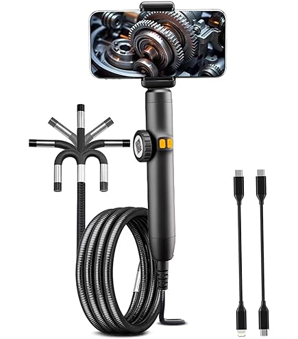 Ume Essentials - Industriële Endoscoop Met Enkele Camera Professionele Inspectiecamera 4 3 Insh Display