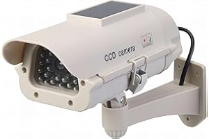 Silverline 614458 outdoor Solar-Powered Du mmy CCTV Camera with LED Solar-Powered , Grey