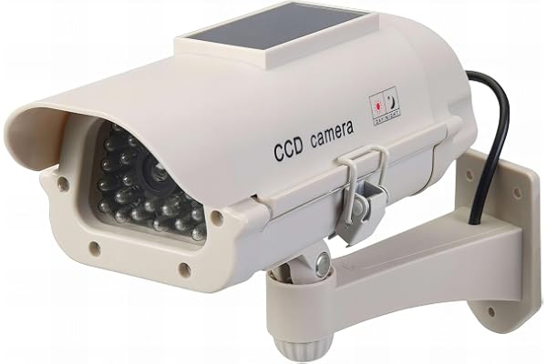 Silverline 614458 Caméra de surveillance factice solaire avec LED