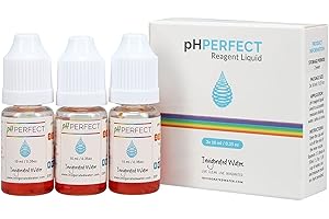 Invigorated Water pH Pack de 3 Kits de Gotas para análisis del pH - Determina el pH de Agua y Saliva
