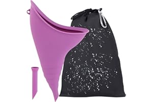 BAYINBROOK Orinatoio femminile, orinatoio da viaggio, orinatoio portatile in silicone può essere riutilizzato, facile da pulire e urinare all'aperto, ti consente di fare pipì in piedi, molto adatto per viaggi, all'aperto, vacanze, campeggio, ecc.