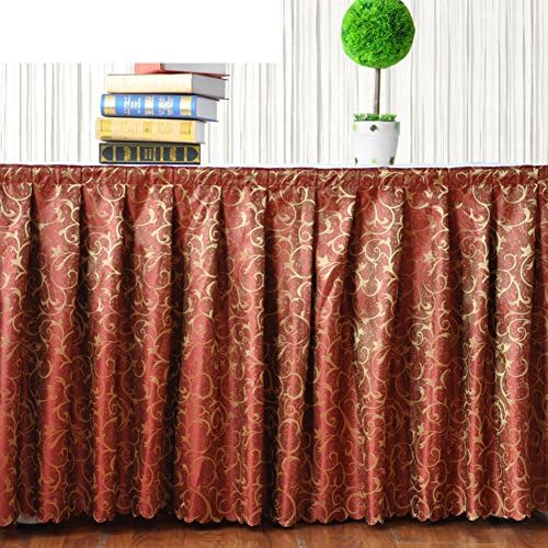 Table skirt/tablecloth / table cloth/ table cover/Table cover/ the tablecloth for meeting room /Check in table skirting/ chain link skirt of the table-F 40x130cm(16x51inch)