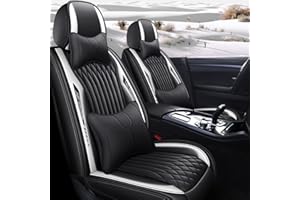 Ruberpig Custom Car Seat Cover For Peugeot 208 5-Seats Complete Set All-Weather Use Waterproof Leather Cushion Black
